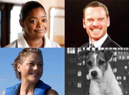 Uggie, The Artist, Patricia Hastie, Michael Fassbender, The Help Uggie, The Artist, Patricia Hastie, Michael Fassbender, The Help